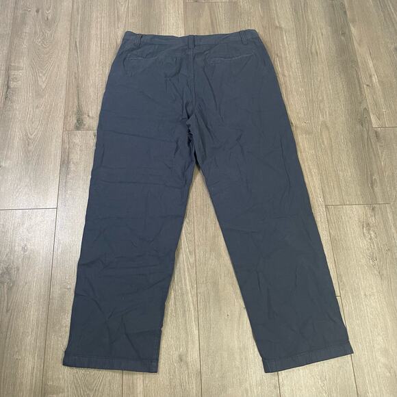 Madewell Cotton Hemp Blend Pleated Relaxed Straight Trouser US Men's 35X32 - Picture 3 of 6